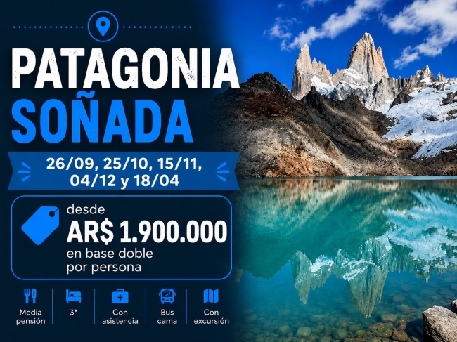 Patagonia So�ada - 26/09, 25/10, 15/11, 04/12 y 18/04